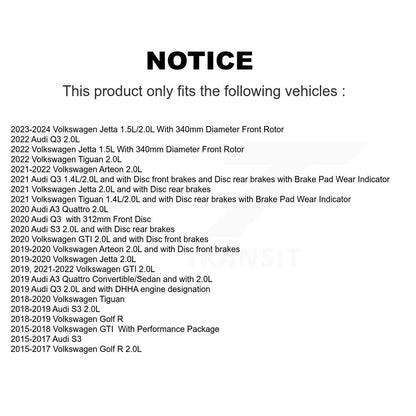 [Avant] Plaquette de frein pour Volkswagen Tiguan Jetta Audi Q3 GTI R KCW-100598