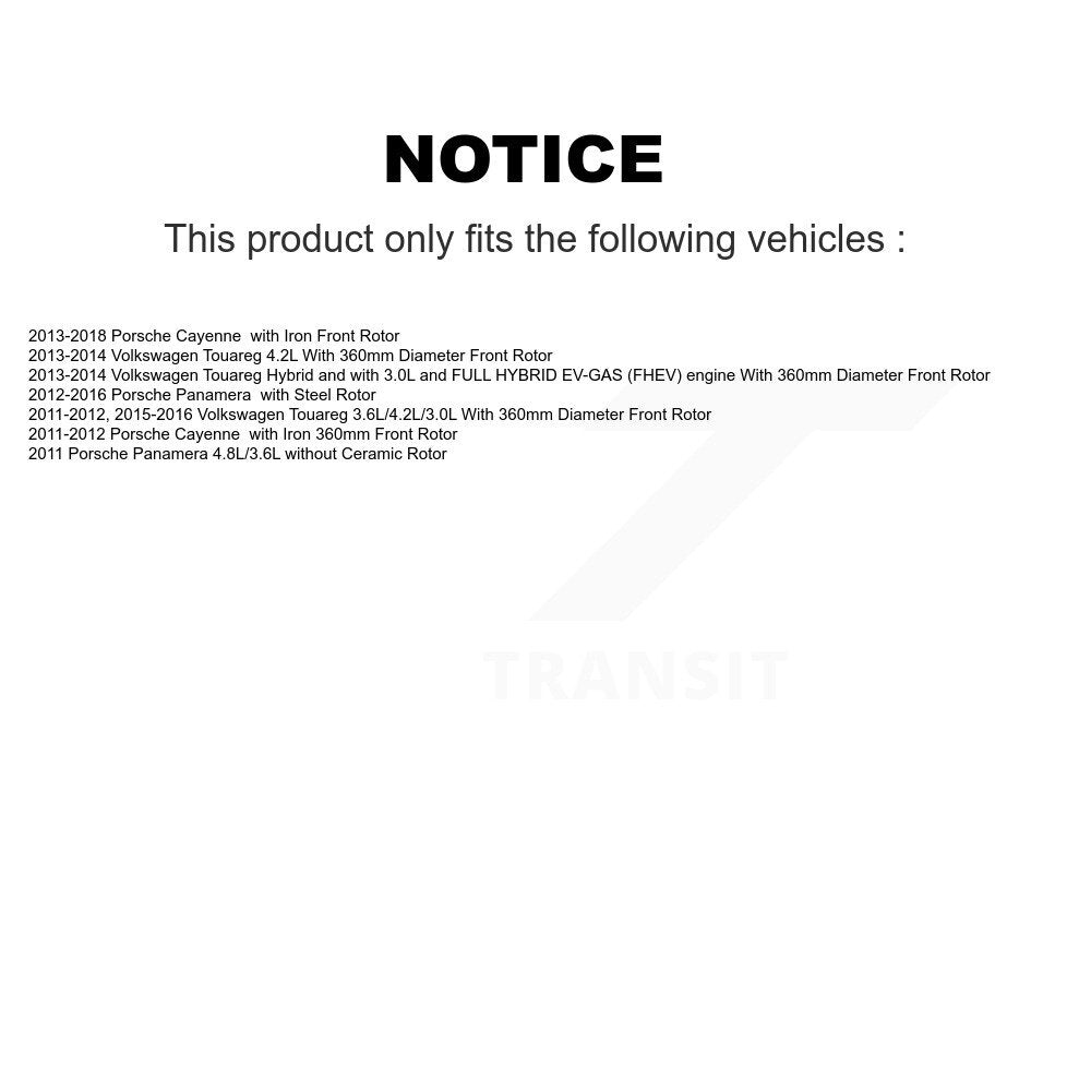 [Avant] Plaquette de frein pour Porsche Cayenne Volkswagen Touareg KCW-100627