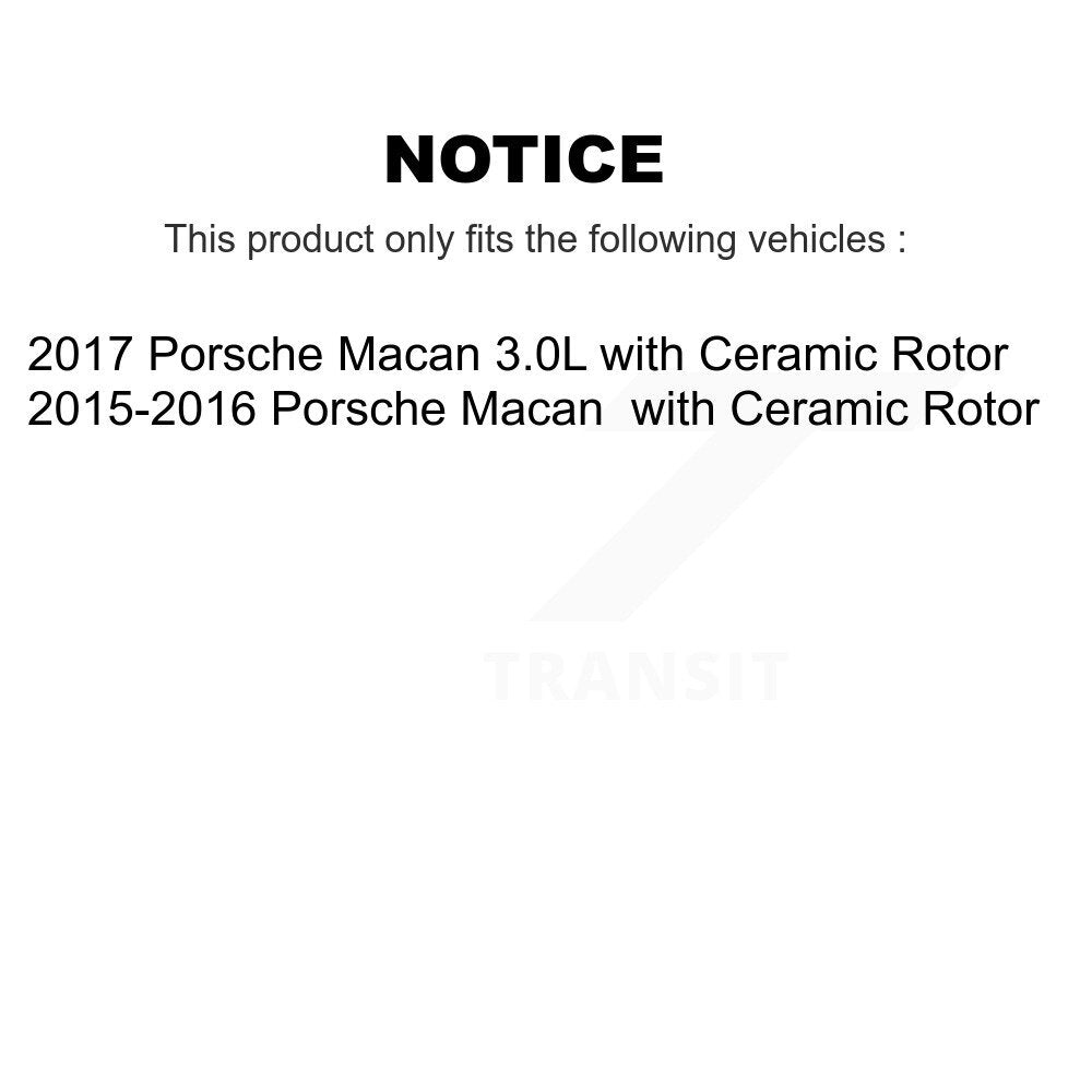 [Avant] Plaquette de frein pour Porsche Macan with Rotor KCW-100632