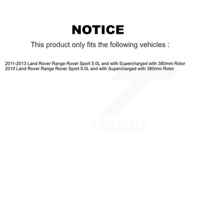 [Avant] Plaquette de frein pour Land Rover Range Sport with 380mm Rotor KCW-100651