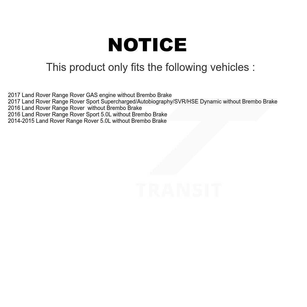[Avant] Plaquette de frein pour Land Rover Range Sport KCW-100654