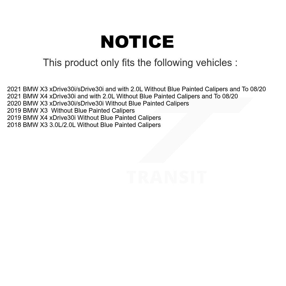 [Avant] Plaquette de frein pour BMW X3 X4 KCW-100663