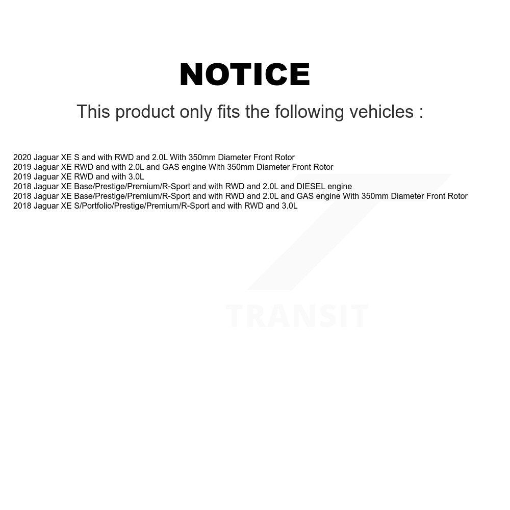 [Avant] Plaquette de frein pour Jaguar XE KCW-100693