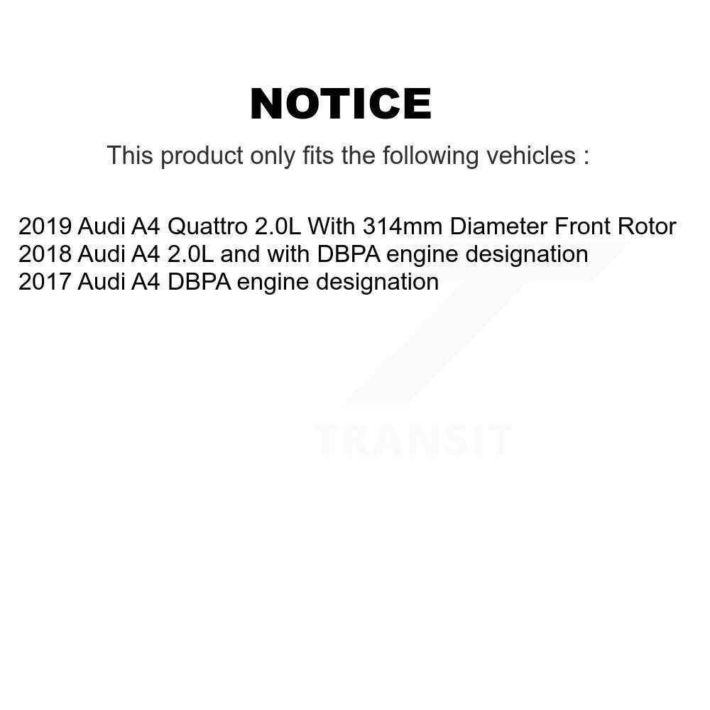 [Avant] Plaquette de frein pour Audi A4 Quattro KCW-100696