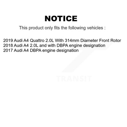 [Avant] Plaquette de frein pour Audi A4 Quattro KCW-100696