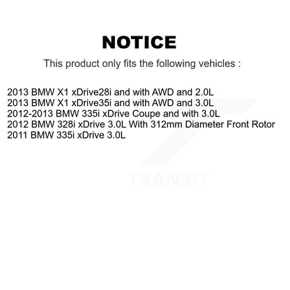 [Avant] Plaquette de frein pour BMW 335i xDrive X1 328i KCW-100726