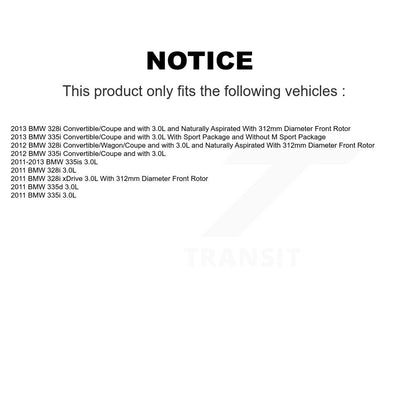 [Avant] Plaquette de frein pour BMW 328i xDrive 323i 335i 335is 335d KCW-100727