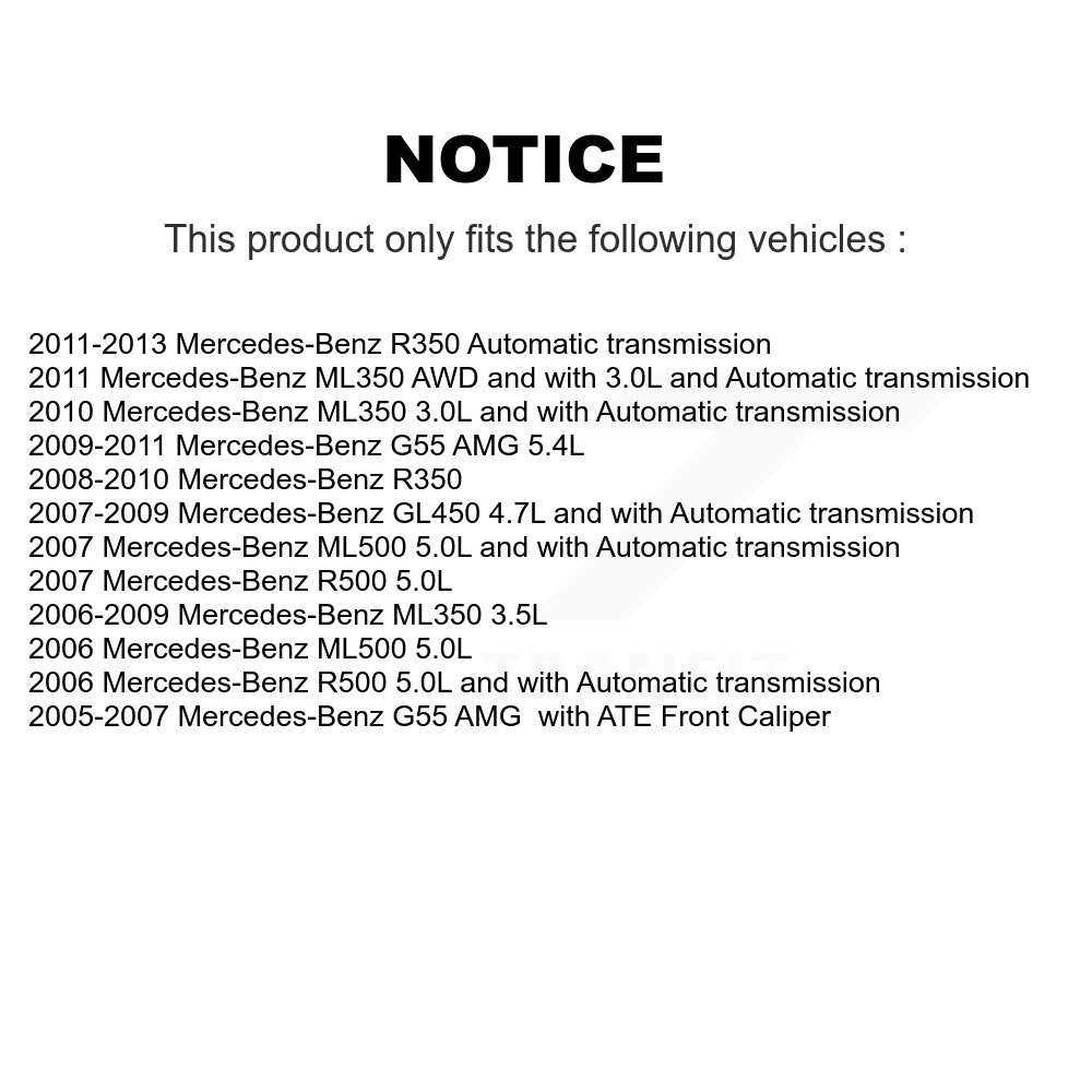 [Avant] Plaquette de frein pour Mercedes-Benz ML350 R350 GL450 ML500 G55 KCW-100735