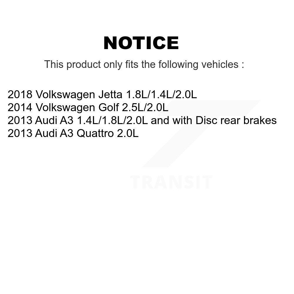 [Avant] Plaquette de frein pour Audi A3 Quattro Volkswagen Golf KCW-100740
