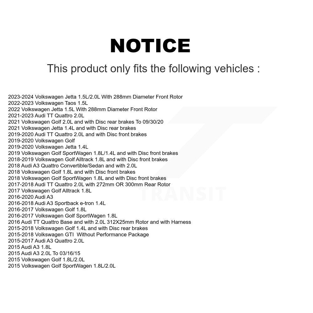 [Avant] Plaquette de frein pour Volkswagen Jetta Golf SportWagen KCW-100756