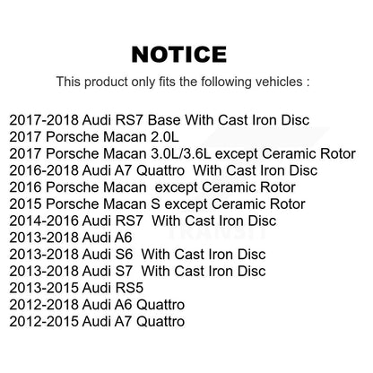 [Arrière] Plaquette de frein pour Audi Porsche Macan A6 Quattro A7 RS5 S6 RS7 S7 KCW-100774