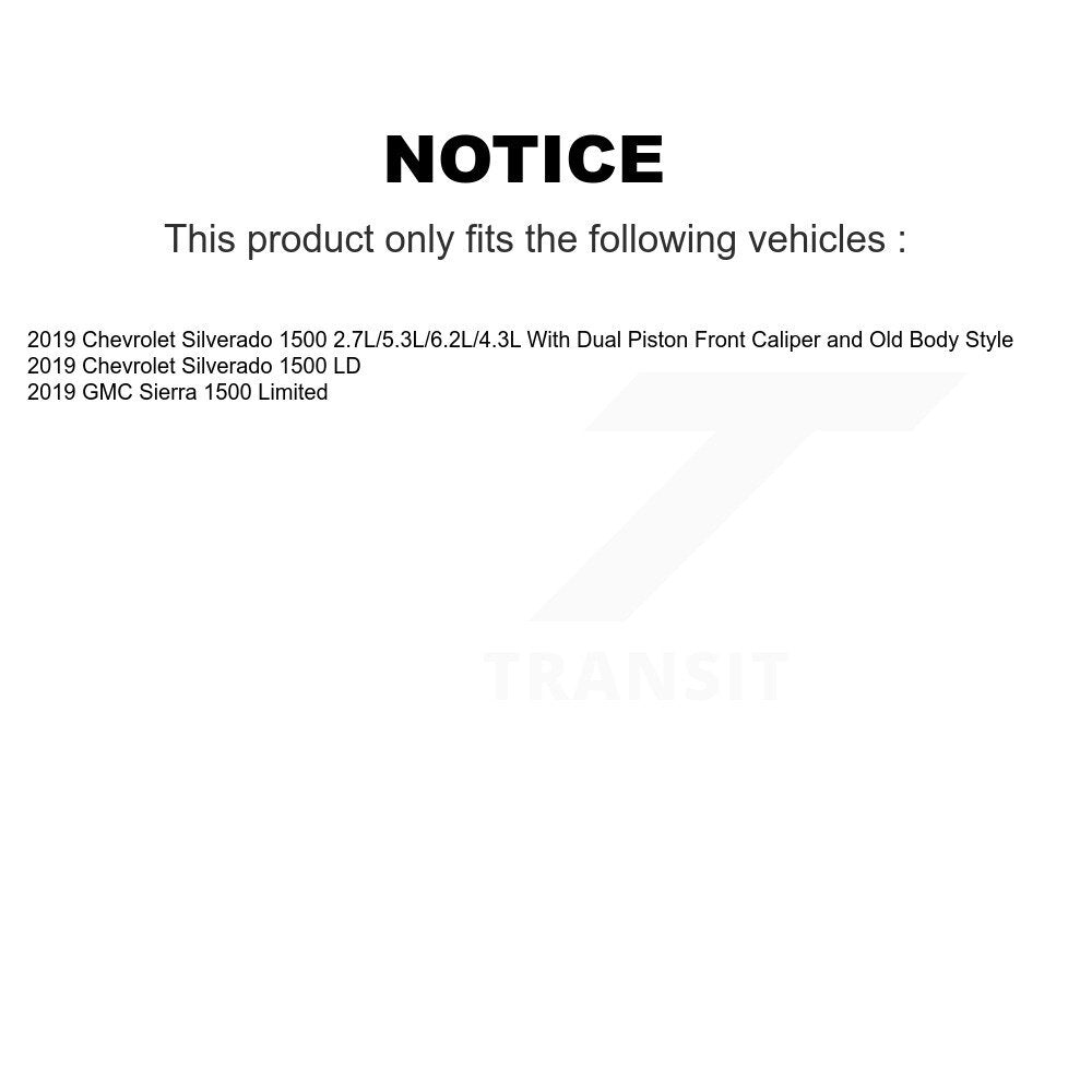 [Arrière] Plaquette de frein pour Chevrolet Silverado 1500 LD GMC Sierra Limited KCW-100786