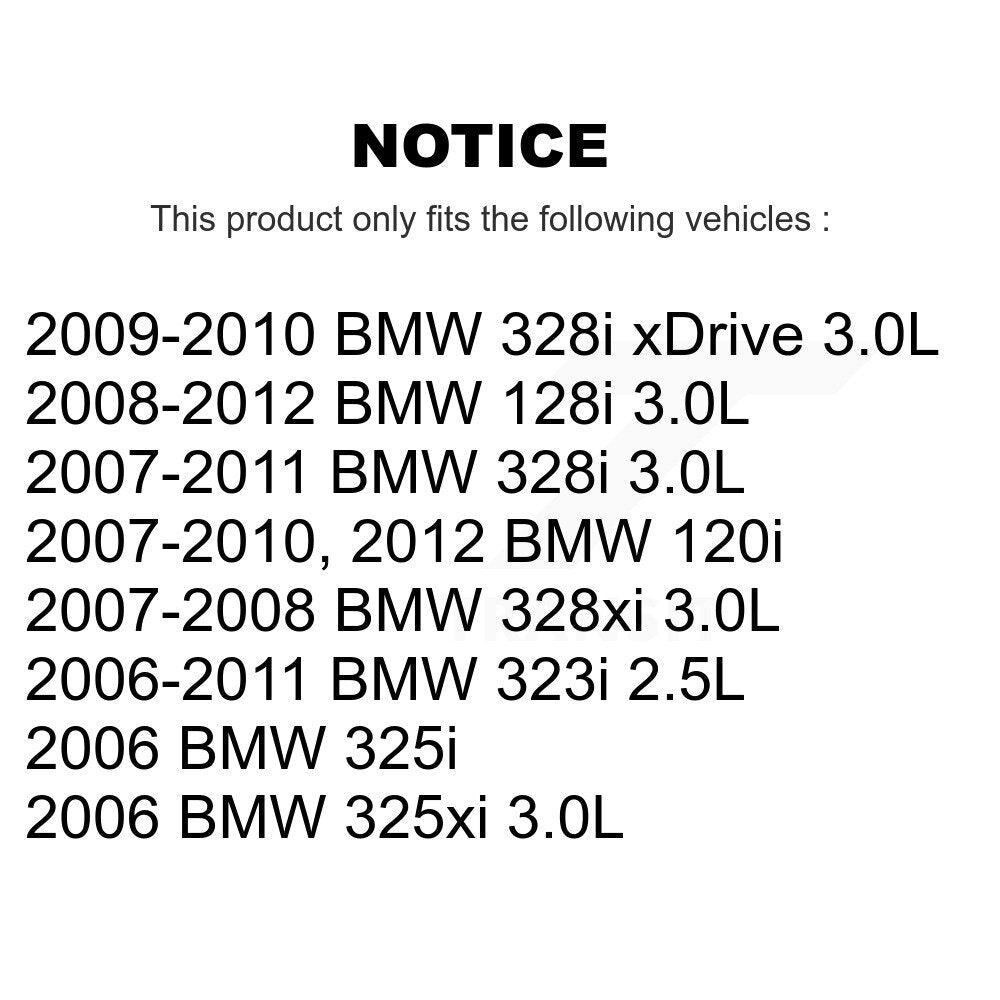 [Arrière] Plaquette de frein pour BMW 323i 328i 128i xDrive 328xi 325i 325xi KCW-100794