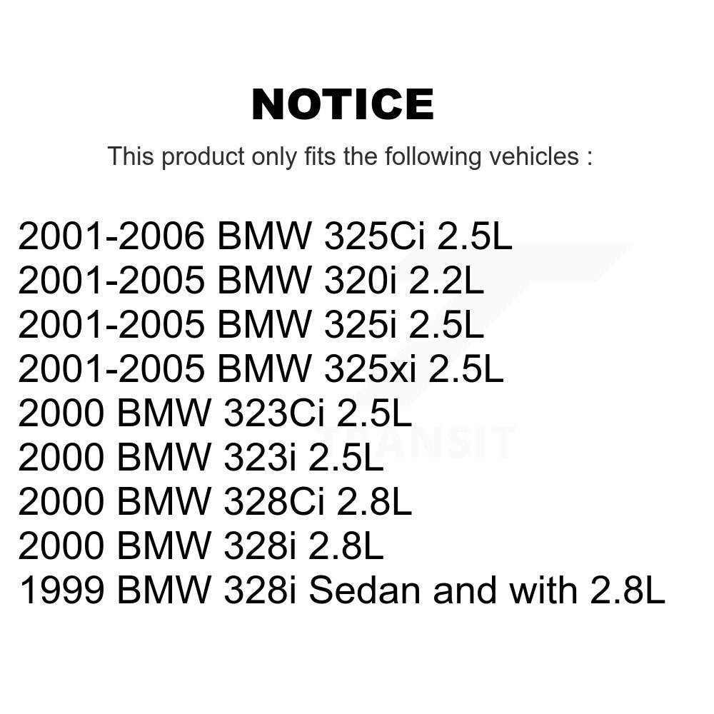 [Arrière] Plaquette de frein pour BMW 325i 325Ci 320i 325xi 328i 323Ci 323i KCW-100805