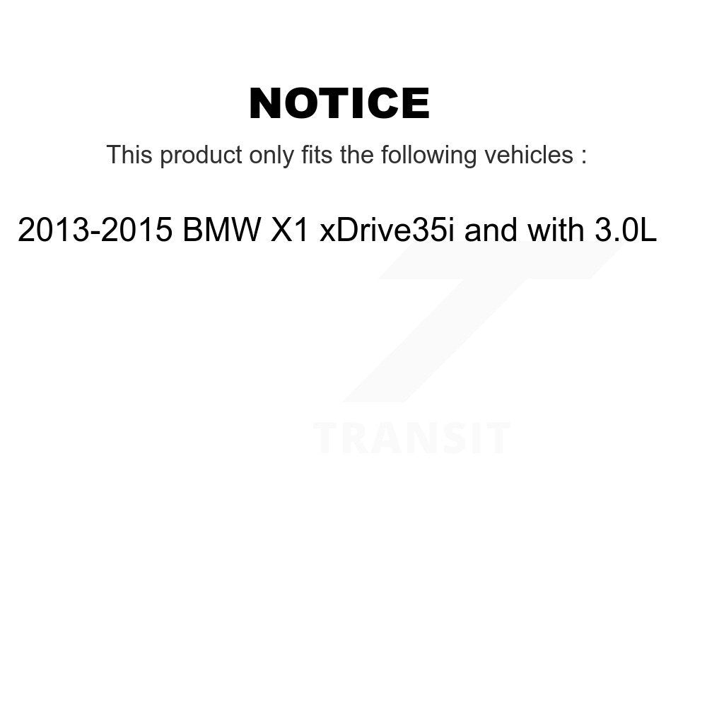 [Arrière] Plaquette de frein pour 2013-2015 BMW X1 xDrive35i with 3.0L KCW-100816