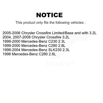 [Arrière] Plaquette de frein pour Chrysler Crossfire Mercedes-Benz SLK230 C230 KCW-100820
