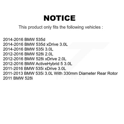 [Arrière] Plaquette de frein pour BMW 535i xDrive 528i 535d ActiveHybrid 5 KCW-100829