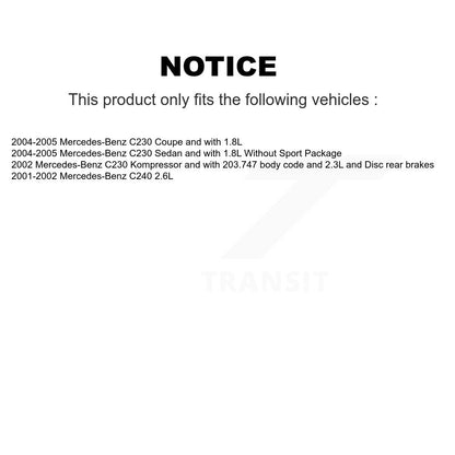 [Arrière] Plaquette de frein pour Mercedes-Benz C230 C240 KCW-100850