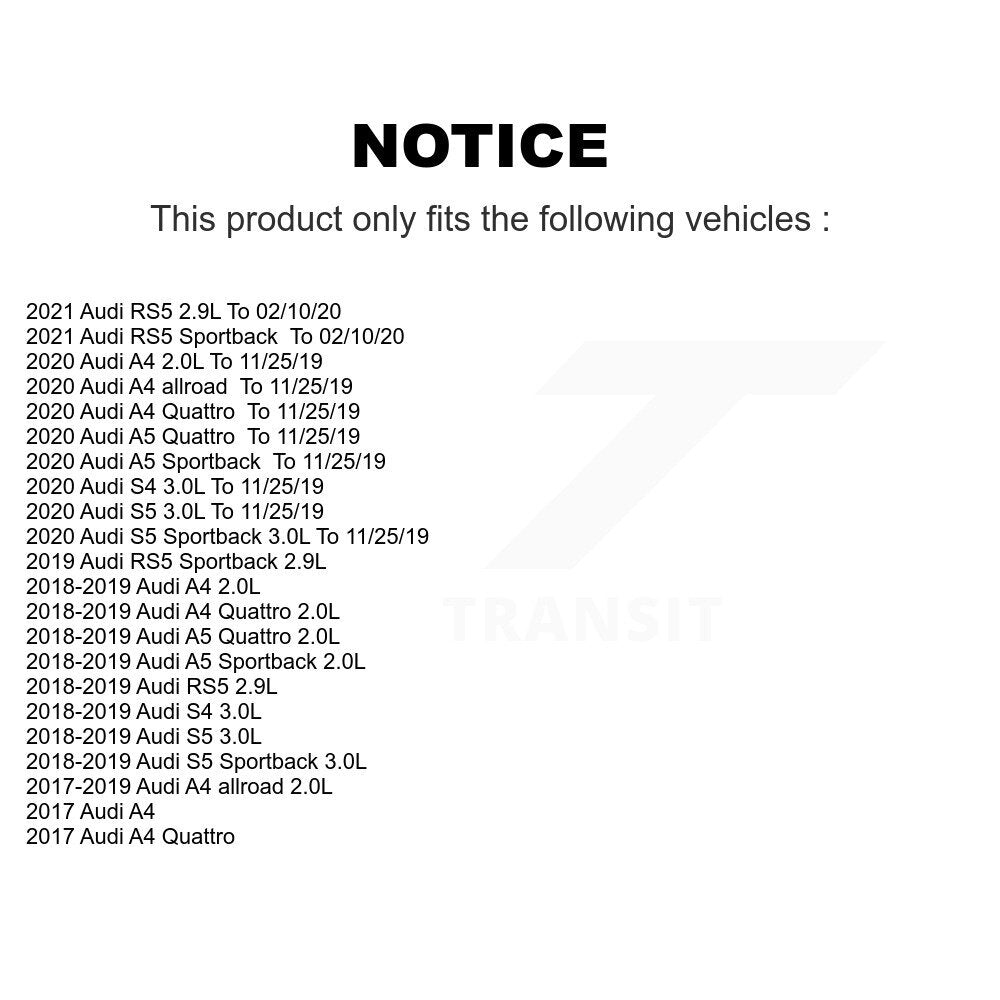 [Arrière] Plaquette de frein pour Audi A4 Quattro A5 Sportback S5 allroad S4 RS5 KCW-100852