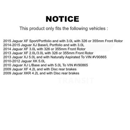 [Arrière] Plaquette de frein pour Jaguar XF XJ XK XKR KCW-100858