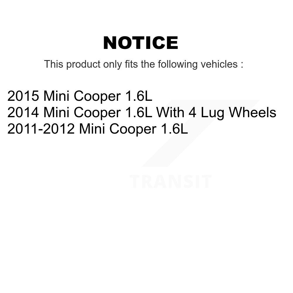 [Arrière] Plaquette de frein pour Mini Cooper 1.6L KCW-100904