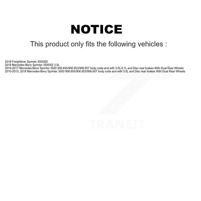[Arrière] Plaquette de frein pour Mercedes-Benz Sprinter 3500 Freightliner KCW-100935