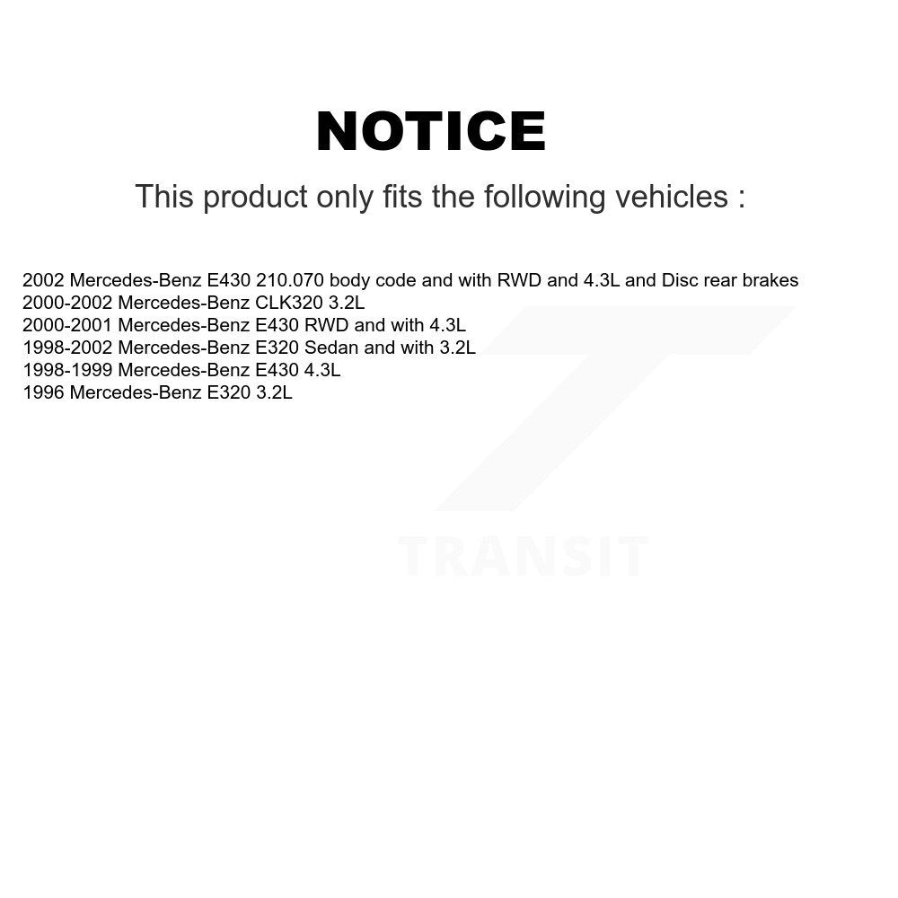 [Arrière] Plaquette de frein pour Mercedes-Benz E320 CLK320 E430 KCW-100945
