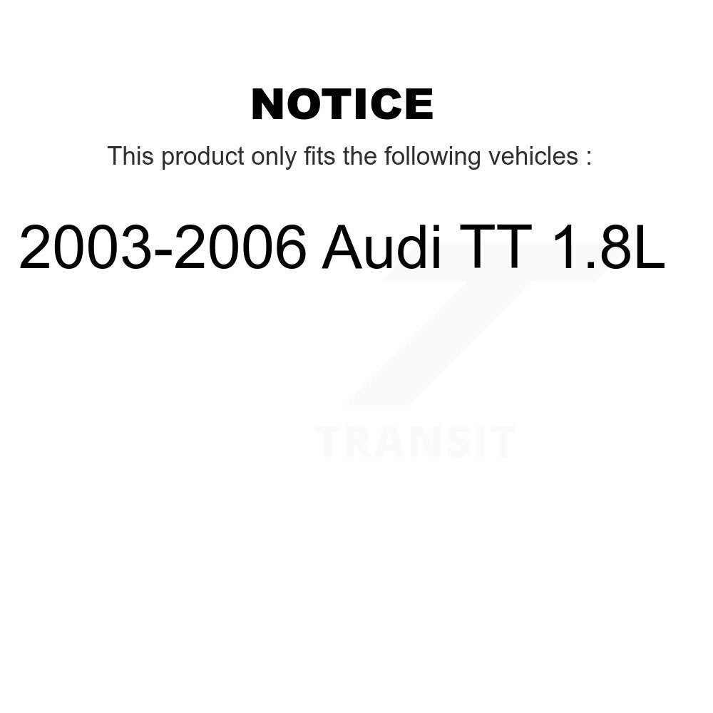 [Arrière] Plaquette de frein pour 2003-2006 Audi TT 1.8L KCW-100966