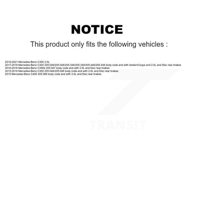 [Arrière] Plaquette de frein pour Mercedes-Benz C300 C400 C350e KCW-100997