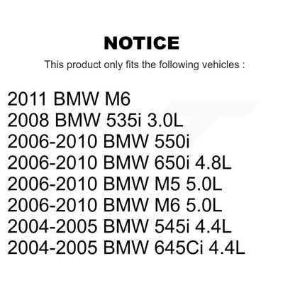 [Arrière] Plaquette de frein pour BMW 650i 645Ci 550i M5 M6 545i 535i KCW-101008