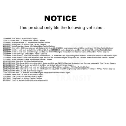 [Avant et Arrière] Plaquette de frein pour BMW 530i xDrive 540i 750i 740e 740i 840i KCW-101095