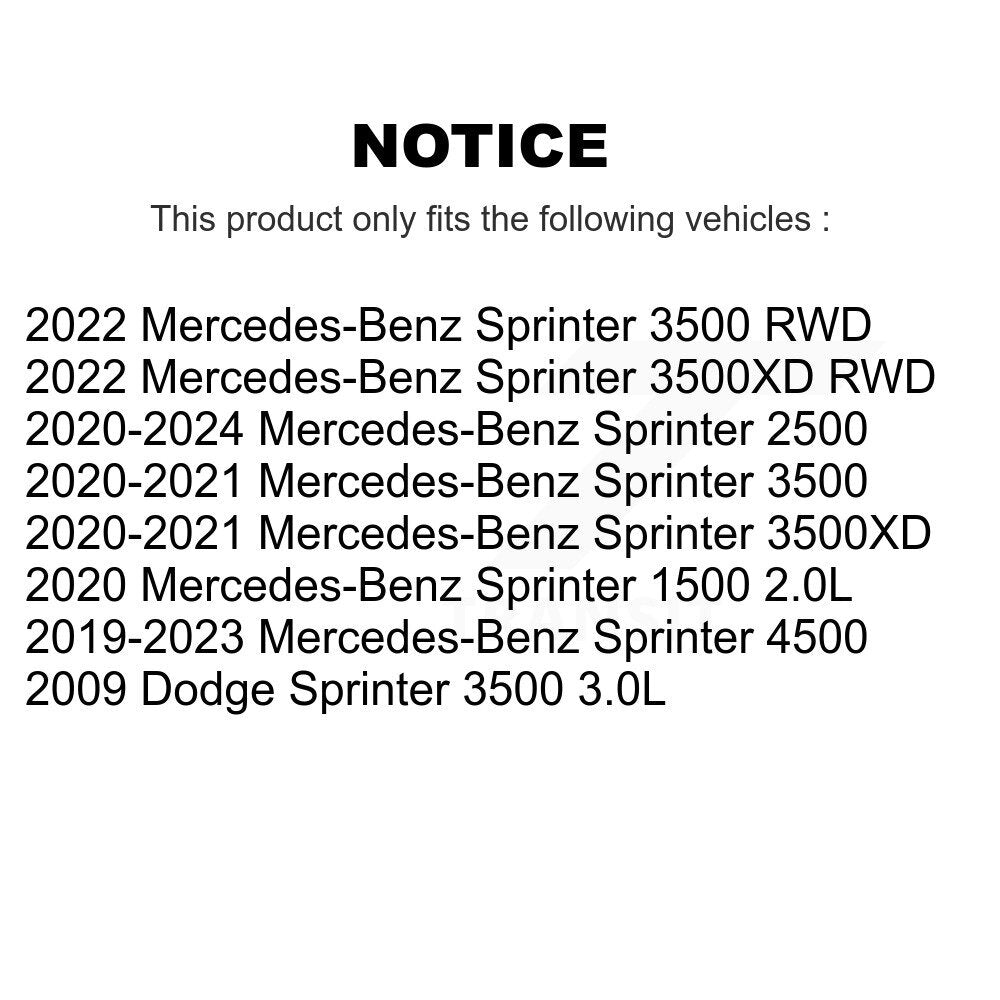 [Avant] Plaquette de frein pour Mercedes-Benz Sprinter 2500 3500 KCW-101161
