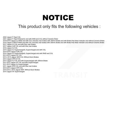 [Avant] Plaquette de frein pour Jaguar XF XJ XKR XFR F-Type XKR-S XFR-S KCW-101168