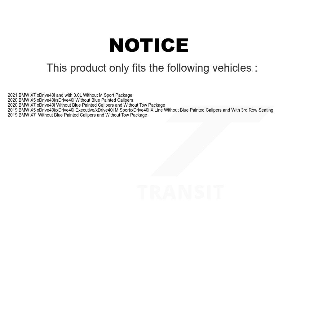 [Avant] Plaquette de frein pour BMW X5 X7 KCW-101216