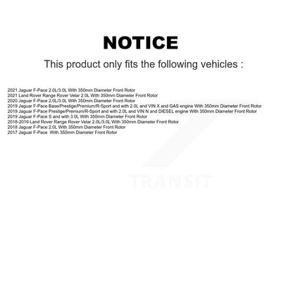 [Avant] Plaquette de frein pour Jaguar F-Pace Land Rover Range Velar KCW-101225