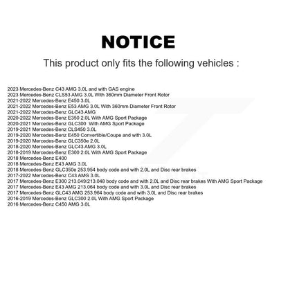 [Avant] Plaquette de frein pour Mercedes-Benz GLC300 C43 AMG GLC43 E450 E300 KCW-101231