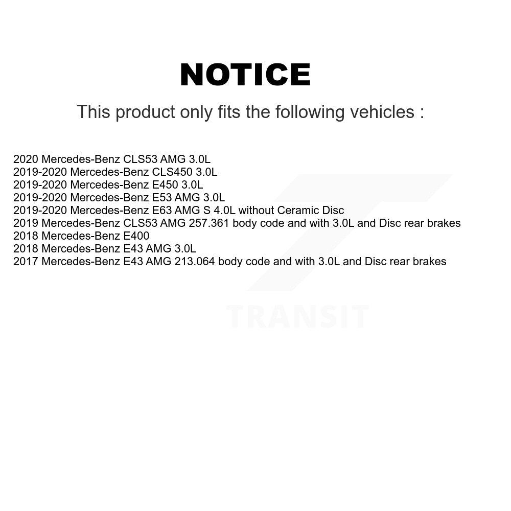 [Arrière] Plaquette de frein pour Mercedes-Benz E400 E450 E53 AMG E43 CLS53 E63 KCW-101242
