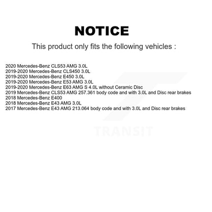 [Arrière] Plaquette de frein pour Mercedes-Benz E400 E450 E53 AMG E43 CLS53 E63 KCW-101258