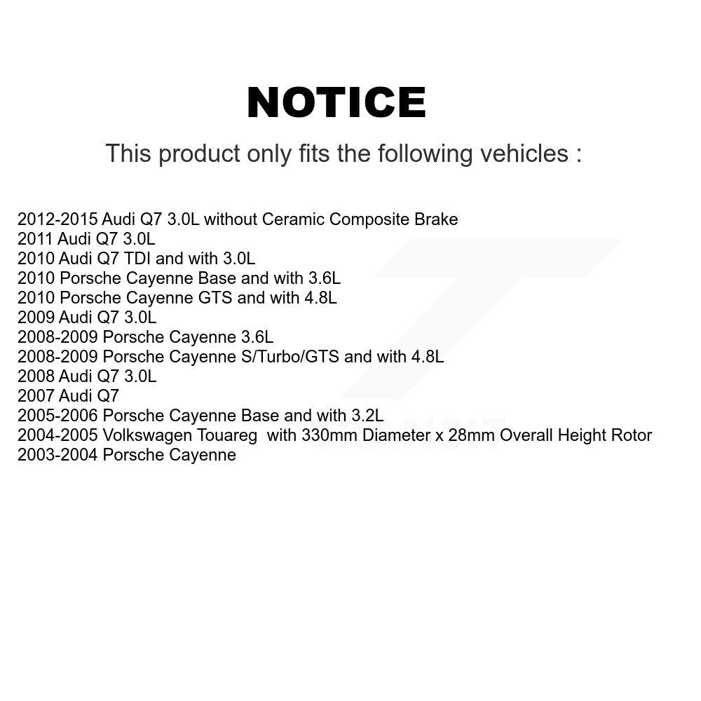[Arrière] Plaquette de frein pour Audi Q7 Porsche Cayenne Volkswagen Touareg KCW-101259