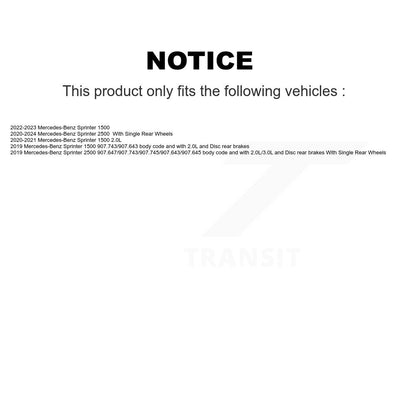 [Arrière] Plaquette de frein pour Mercedes-Benz Sprinter 2500 1500 KCW-101263
