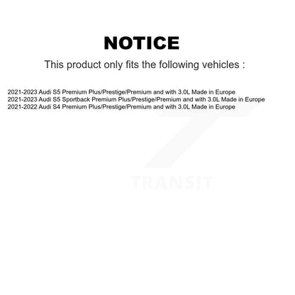 [Avant et Arrière] Plaquette de frein pour Audi S5 S4 Sportback Made in Europe KCW-101285