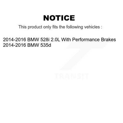 [Avant et Arrière] Plaquette de frein pour 2014-2016 BMW 528i 535d KCW-101306