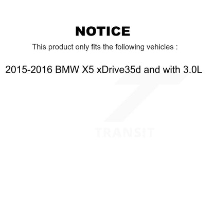 [Avant et Arrière] Plaquette de frein pour 15-16 BMW X5 xDrive35d with 3.0L KCW-101358