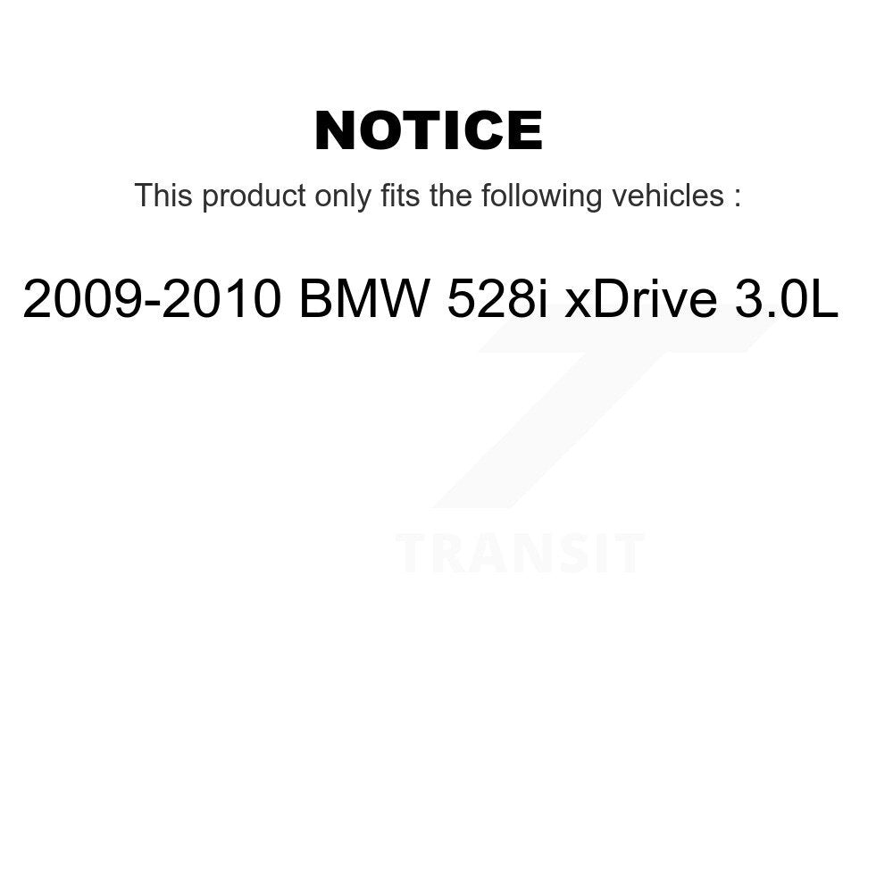 [Avant et Arrière] Plaquette de frein pour 2009-2010 BMW 528i xDrive 3.0L KCW-101359