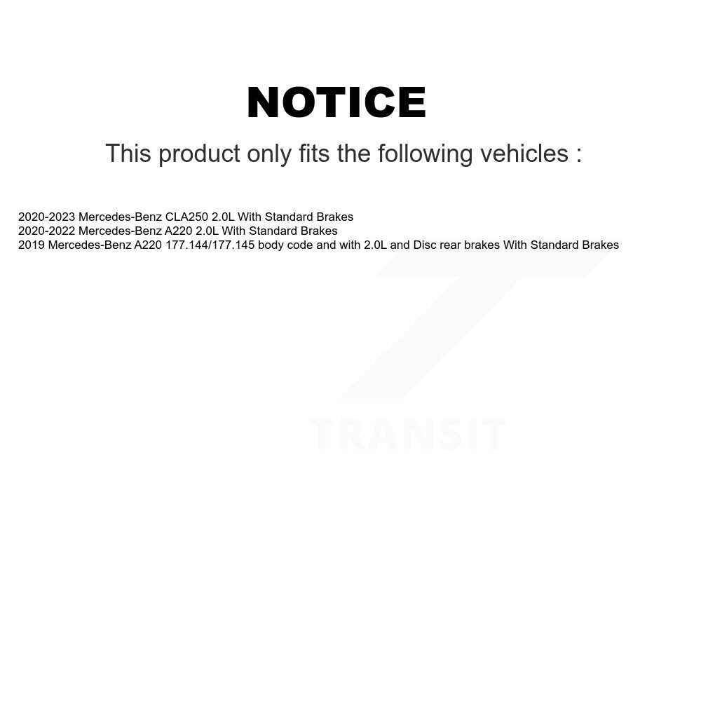 [Avant] Plaquette de frein pour Mercedes-Benz A220 CLA250 KCW-101381