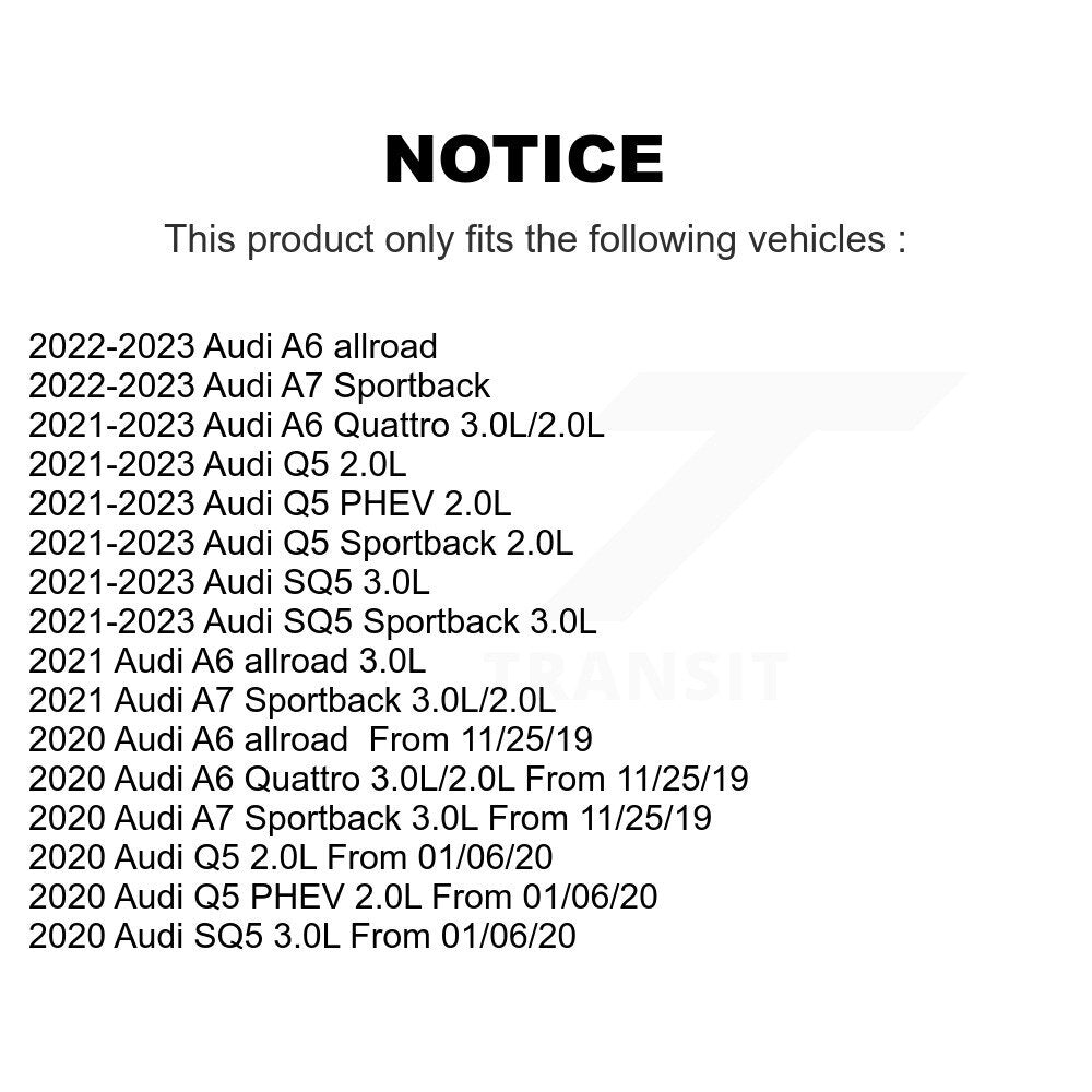 [Arrière] Plaquette de frein pour Audi Q5 Sportback SQ5 PHEV A6 Quattro A7 KCW-101403