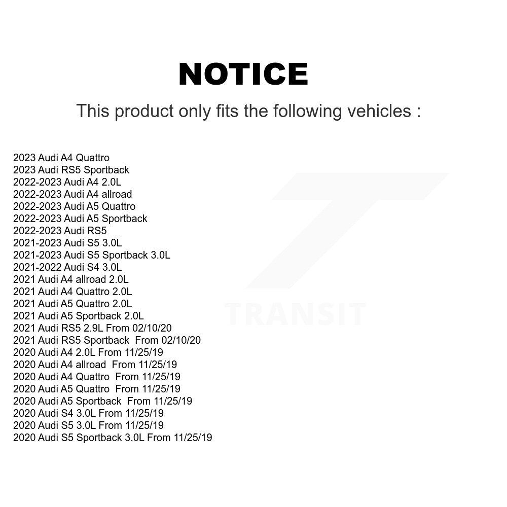[Arrière] Plaquette de frein pour Audi A5 Sportback A4 Quattro S5 allroad RS5 S4 KCW-101418