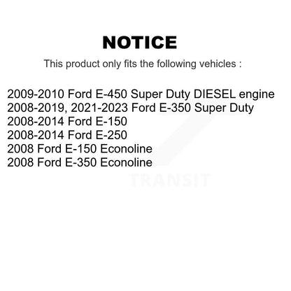 [Avant + Arrière] Kit de plaquette (céramique) de frein pour Ford E-350 Super Duty E-250 E-150 E-450 Econoline KCX-100004