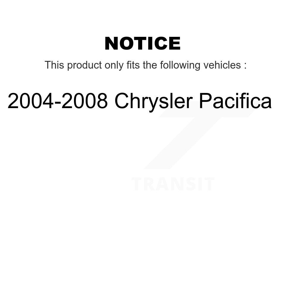 [Avant + Arrière] Kit de plaquette (céramique) de frein pour 2004-2008 Chrysler Pacifica KCX-100006