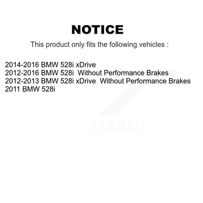 [Avant + Arrière] Kit de plaquette (céramique) de frein pour BMW 528i xDrive KCX-100008